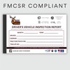 5 Pack Detailed Driver Vehicle Inspection Report Book - 2-Ply