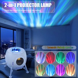 2win2buy Lander Astronaut Projector Night Light, Built-in Speaker Space Buddy LED Planetarium Spaceman Lamp Gifts for Kids Adults Bedroom Ceiling Room Decor