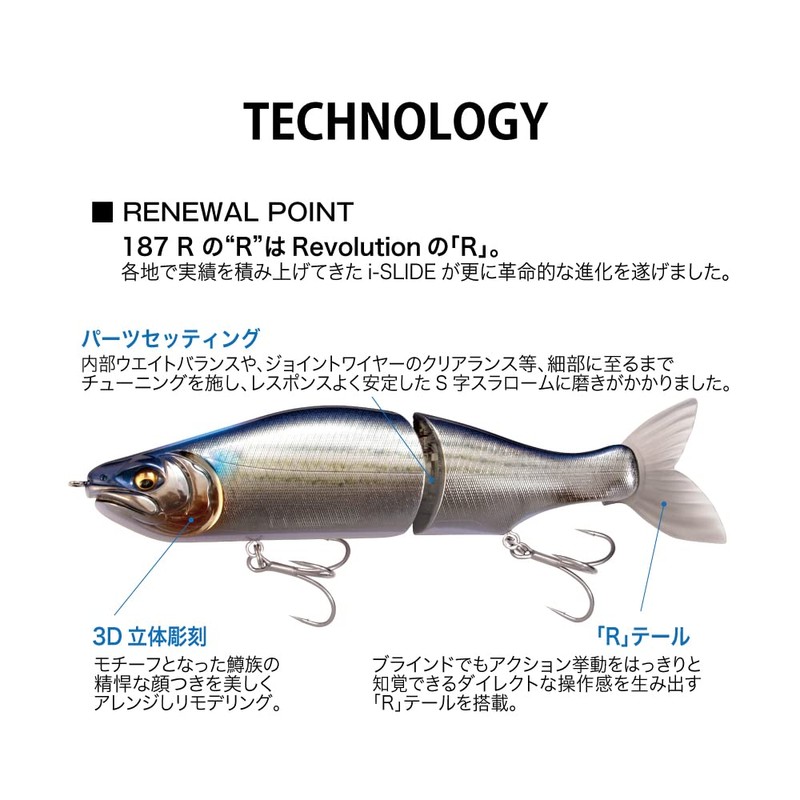 Megabass i-SLIDE 187 R SW Floating Japanese Ayu