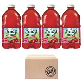 Juicy Juice Cherry, 100% Juice, Four 64 Fl Ounce Bottles, No Sugar Added Drink, Vitamin C, 4 Pack by ZIUU