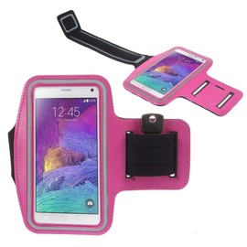 DFVmobile Neoprene Arm Cover Armband Sport Running Bike Walking Cycling Gym for Vivax Smart Fly X50, Pink