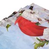 Fiokroo Red Cardinal Birds Cherry Flowers Shower Curtain 60x72in Waterproof
