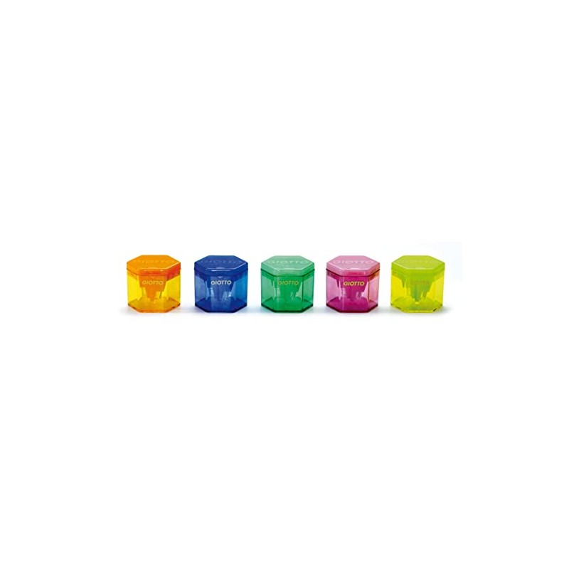 GIOTTO 3 Holes Pencil Sharpener for Kids, Manual Pencil Sharpener