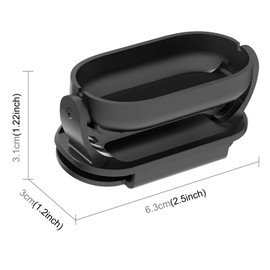 PULUZ For Insta360 Go 3S/Go3 Camera Clip Mount, Fast Release Mount/Lightweight/Angle Adjustable 360 Go 3s Insta 360 GO3 Magnetic Hat Clip/Camera Backpack Clip On Mount Action Camera Accessories POV