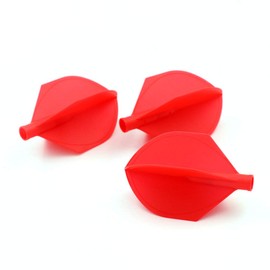 CUESOUL TERO AK4 Red Dart Flights Shield Shape Set of 3 (CS-AK4 + 3DPYS)