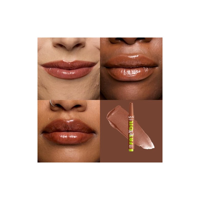 NYX Professional Makeup Fat Oil Slick Click, Brillo de Labios