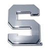 Michigan State S Chrome Emblem