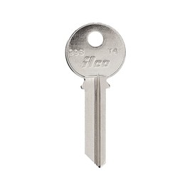 Ilco 998GA-Y78 Key Blank Original-Shaped Bow Nickel Plated Brass 6 Pin or Disc Pin Tumbler Cylinder Key