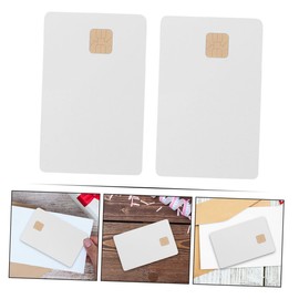 KONTONTY 12 Pack White PVC Blank Ic Cards High Capacity 2k Memory Easy to Operate
