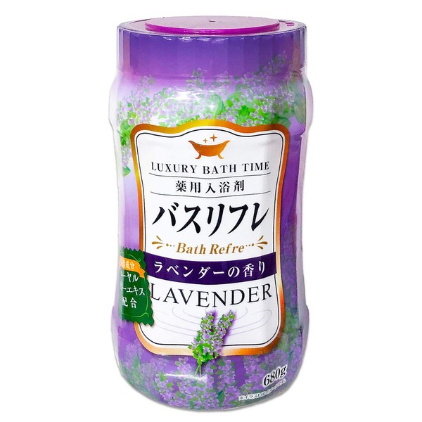 Lion Chemical Bath Reflex Medicated Bath Salt, Lavender Scent
