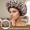 Shower Cap for Women, Pack of 2 Leopard Shower Caps,