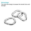 PATIKIL 50pcs 1.2x8.5mm Fishing Split Rings 304 Stainless Steel Solid