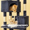 Quuzee Cat Tree for Indoor Cats - Tall Multi-Level Cat