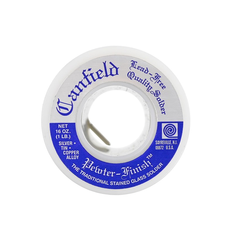 Canfield Pewter Finish Lead-Free Solder – Tin/Silver/Copper Alloy, Excellent Flow
