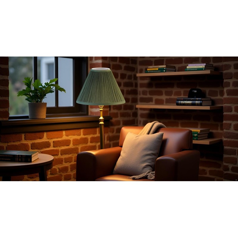 Aspen Creative 59173, Empire Uno Lamp Shade, Phthalo Green, 4"