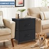 DUMOS Night Stand Small Dresser for Bedroom with 2 Drawers,