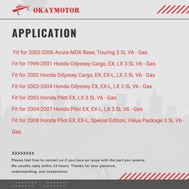 OKAY MOTOR 604-946 Heater Air Blend Door Actuator for 2002-2006 Acura MDX 1999-2004 Honda Odyssey 2003-2008 Honda Pilot Heater motor Air Mix Motor Assembly 79160-S0X-A01