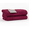 Hilasal Toalla de Medio Baño Linea Elite, Color Bourgundy100% algodón