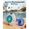 BALDR Pool Thermometer Floating Easy Read, Solar Ponds Thermomter with