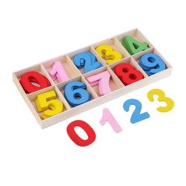 Wooden Number of Blocks Set for Kids Learning