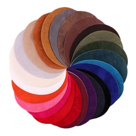 DOITOOL Multi-use 25pcs Suede Patches Kit for Clothing Elbow Patches for Sweaters Decorative Sewing