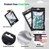 200 PCS 5x8 Inch Resealable Mylar Bags with Clear Window