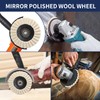 125mm Wool Polishing Wheel, 5 Pcs Wool Buffing Pads Wheels