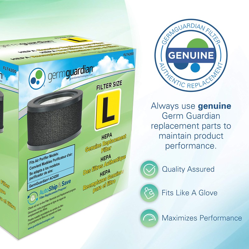 Guardian Technologies FLT4200 Genuine True HEPA Air Purifier Replacement Filter