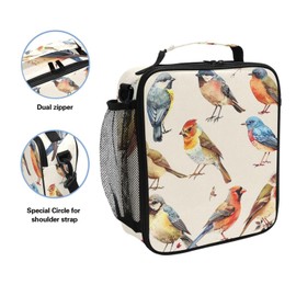 UMIRIKO Kids Lunch Box Bird Sparrow Cooler Insulated for Boys and Girls, Lunch Bag with Shoulder Strap for School, Picnic Meal 20856307