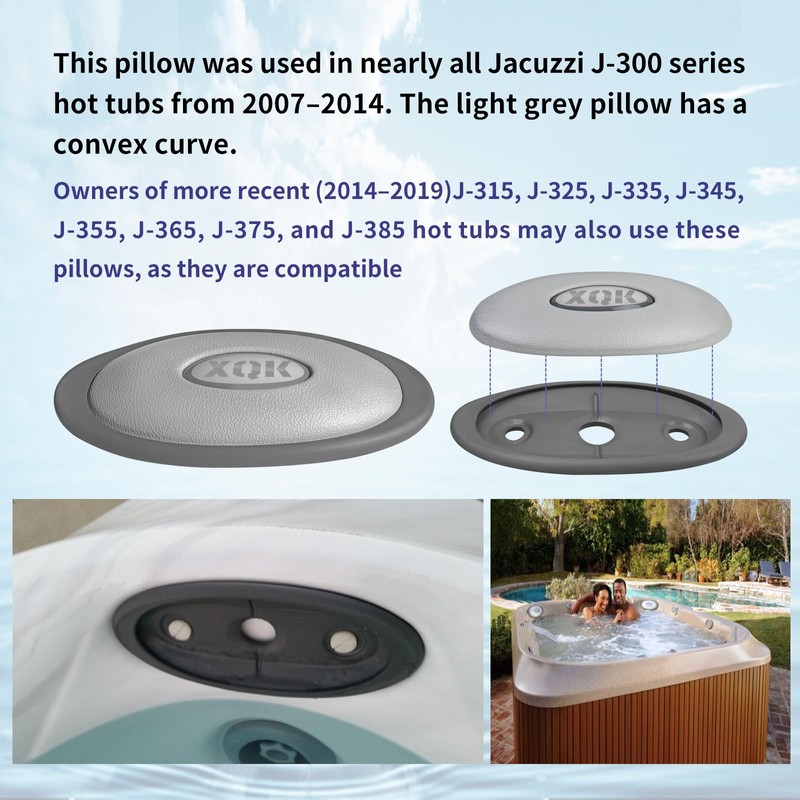 2 Pack 2472-826 Oval Pillow Insert & Back Mount Compatible