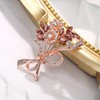 BriLove Bridal Flower Bouquet Brooches for Women Corsage Rhinestone Marquise
