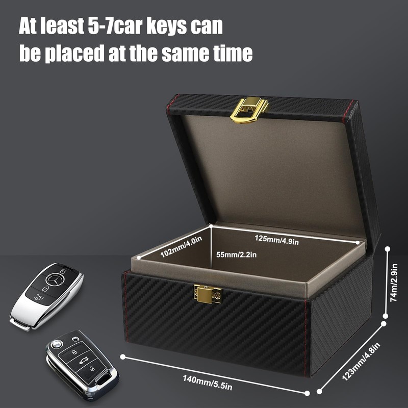 Faraday Box, [Premium Leather] Diyife Medium Capacity Faraday Box for