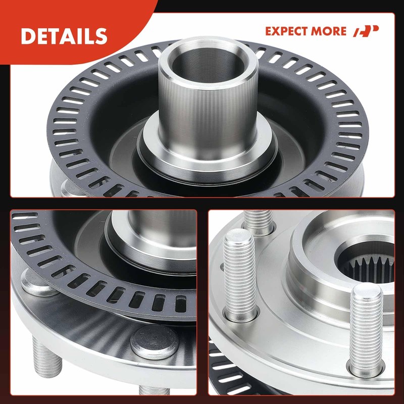 A-Premium Front Wheel Bearing and Hub Assembly with 6-Lug Compatible