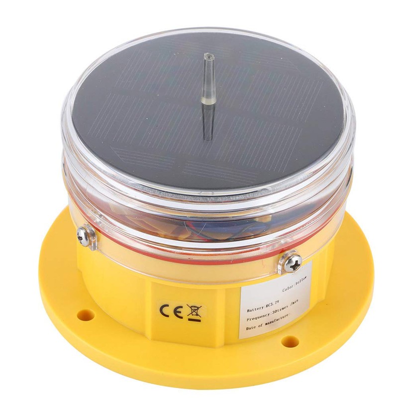Beacon Safety Light,Solar Power Sidelight IP68 Waterproof LED Ship Marine