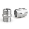 QZKJQDD Double Nipple 1/2 Inch, Stainless Steel Double Nipple Hexagonal
