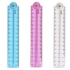 3PCS Folding Ruler 30cm Foldable Ruler Clear Ruler 15cm Transparent