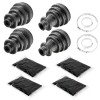 Caltric New 2 Front Axle Inner and Outer CV Boot
