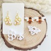 3ps Embossed Bumble Bee Cutter Set, Honeycomb Fall Polymer Clay
