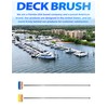 BLUEWING 4ft Heavy Duty Deck Brush with Carbon Fiber Long
