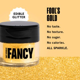 Fancy Sprinkles St. Patty's Day Fool's Gold Premium Edible Glitter, 100% Edible Glitter for Sparkling Food & Drinks No Taste or Texture (4gm)