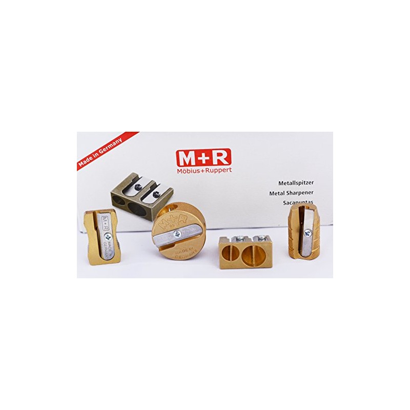 Mobius + Ruppert (M+R) Brass Artists Pencil Sharpener - choose