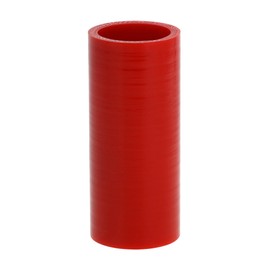 X AUTOHAUX 1 Pcs Straight Coupler Silicone Hose 35mm/1.38" ID 100mm/3.94" Length 0 Degree Car Silicone Hose Coolant Hose 3-Ply 4mm Thickness Air Intake/Turbo/Intercooler Piping Tube Red