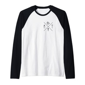 Bonsai Tree Punk Tattoo Style Raglan Baseball Tee