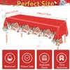 POPOYU Christmas Party Table Cloth,137 * 274cm Christmas Table Cover