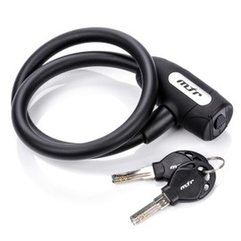 meteor Cable Locks Bicycle Lock Key Lock Chain Combination Cable Code Lock for Bicycle Outdoor Bike Scooter Grill & Other (65 cm Key Lock)