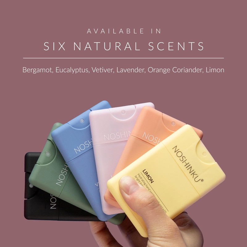 Noshinku - Refillable Hand Sanitizer Lavendula 3-Pack, Travel Size Spray