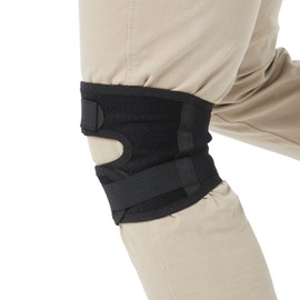 D&M WK-800 Knee Supporter, For Climbing, Open Type, Medium, Black, Left and Right Use, 1 Piece, Made in Japan, Lightweight, Fixed Support, Breathable, Mountain Climbing, Trekking, Hiking, Unisex
