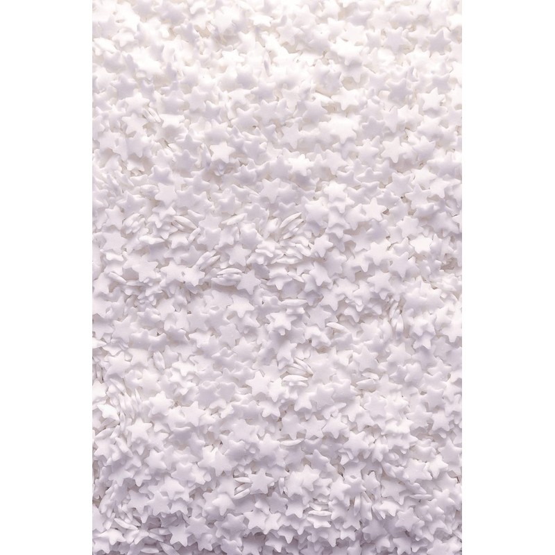 SPRINKLY - Matt Stars - White - 25g