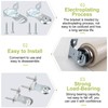 UFURMATE Roller Shades Bracket, 2 Sets Metal Roller Window Shade
