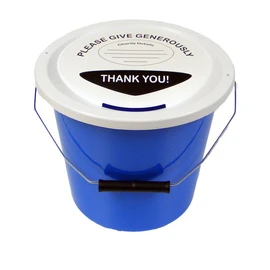 Early Learning Centre Charity Money Collection Bucket 5L - Light Blue